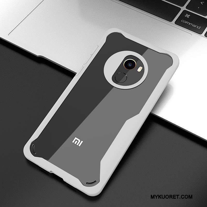 Kuori Mi Mix 2 Suojaus Suupaltti Murtumaton, Kotelo Mi Mix 2 Laukut Läpinäkyvä Punainen