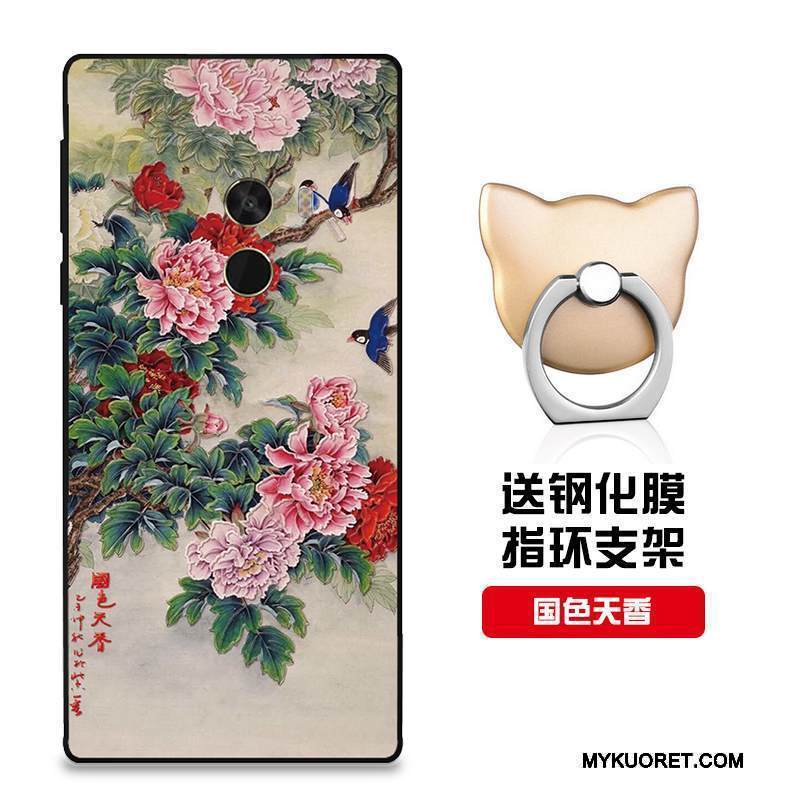 Kuori Mi Mix 2 Suojaus Trendi Punainen, Kotelo Mi Mix 2 Laukut Murtumaton Pieni