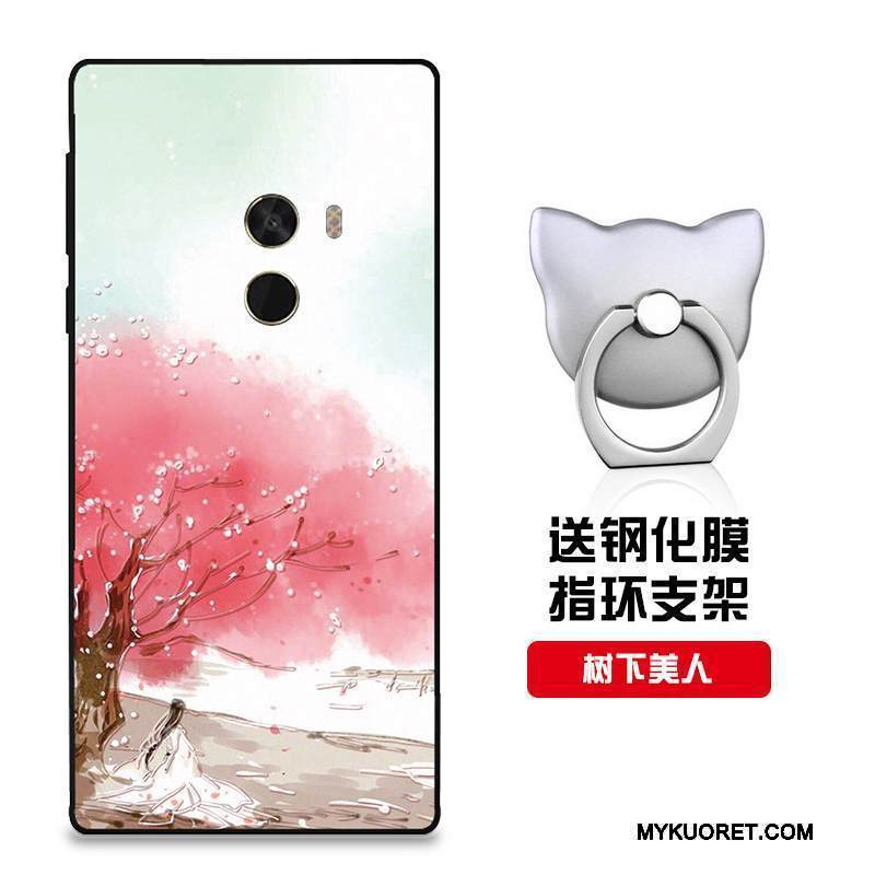 Kuori Mi Mix 2 Suojaus Trendi Punainen, Kotelo Mi Mix 2 Laukut Murtumaton Pieni