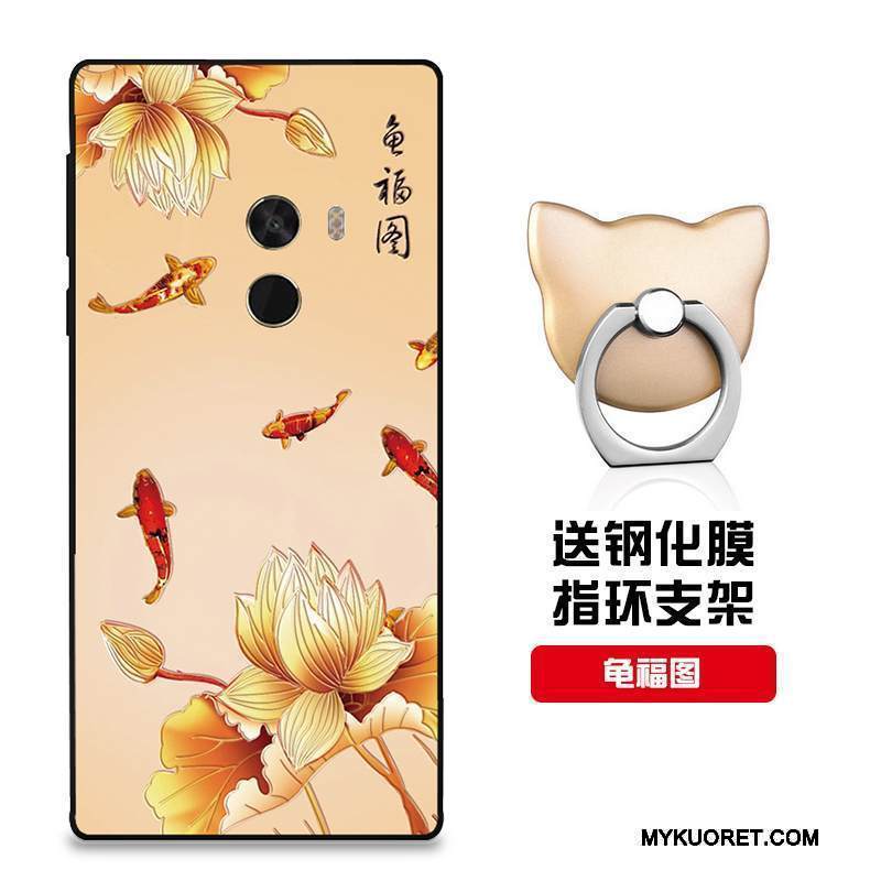 Kuori Mi Mix 2 Suojaus Trendi Punainen, Kotelo Mi Mix 2 Laukut Murtumaton Pieni