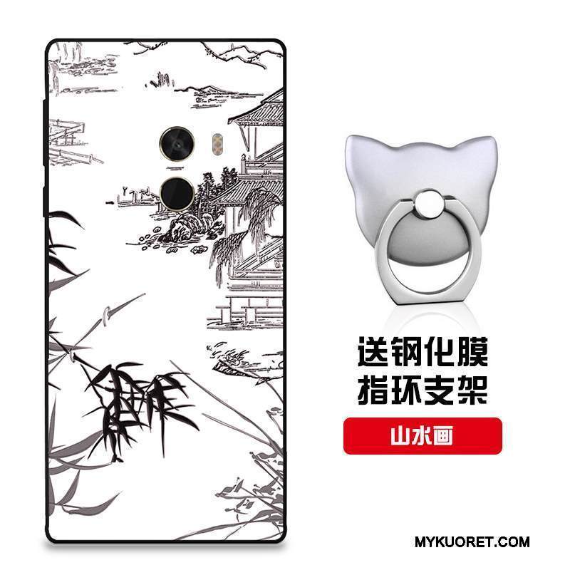 Kuori Mi Mix 2 Suojaus Trendi Punainen, Kotelo Mi Mix 2 Laukut Murtumaton Pieni