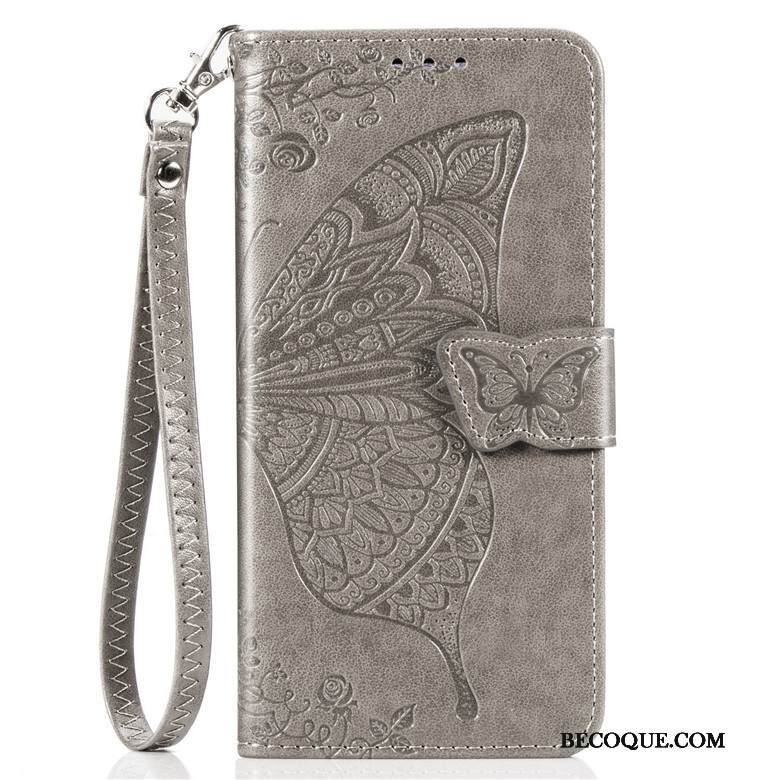 Kuori Mi Note 10 Kuoret Puhelimen Kuoret Musta, Kotelo Mi Note 10 Nahka Perhonen Pieni