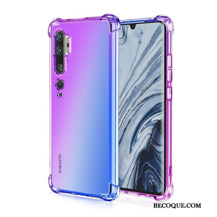 Kuori Mi Note 10 Laukut Murtumaton Sateenkaari, Kotelo Mi Note 10 Silikoni Suupaltti Kaltevuus