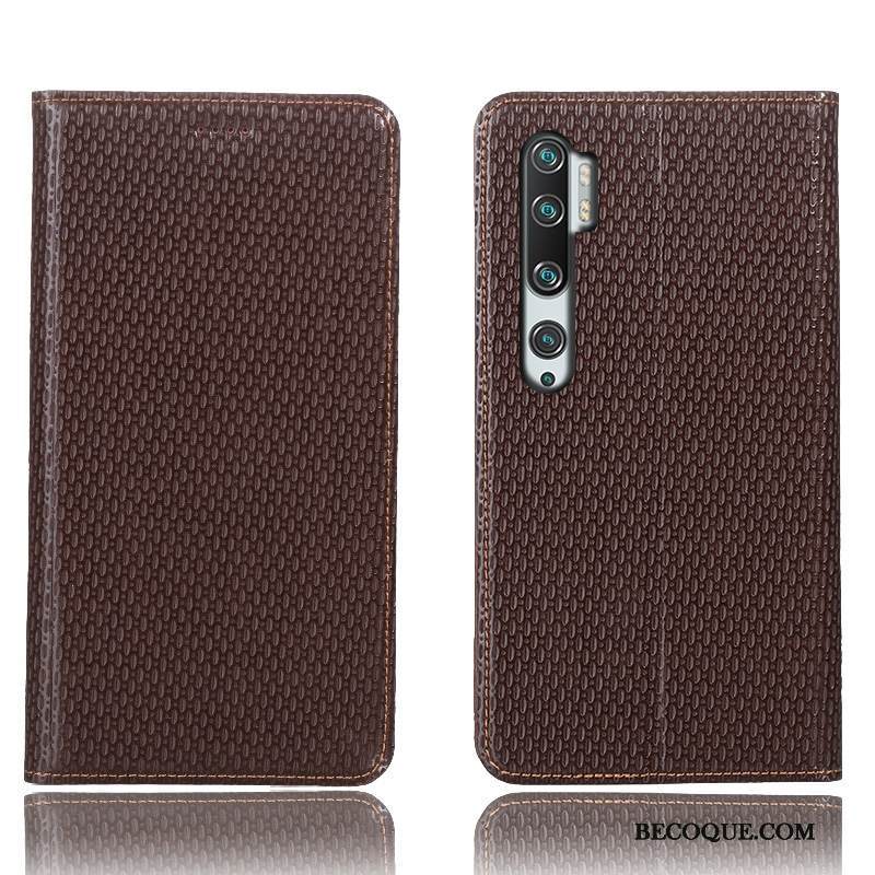 Kuori Mi Note 10 Laukut 说 Puhelimen Kuoret, Kotelo Mi Note 10 Nahka Pieni Kukkakuvio