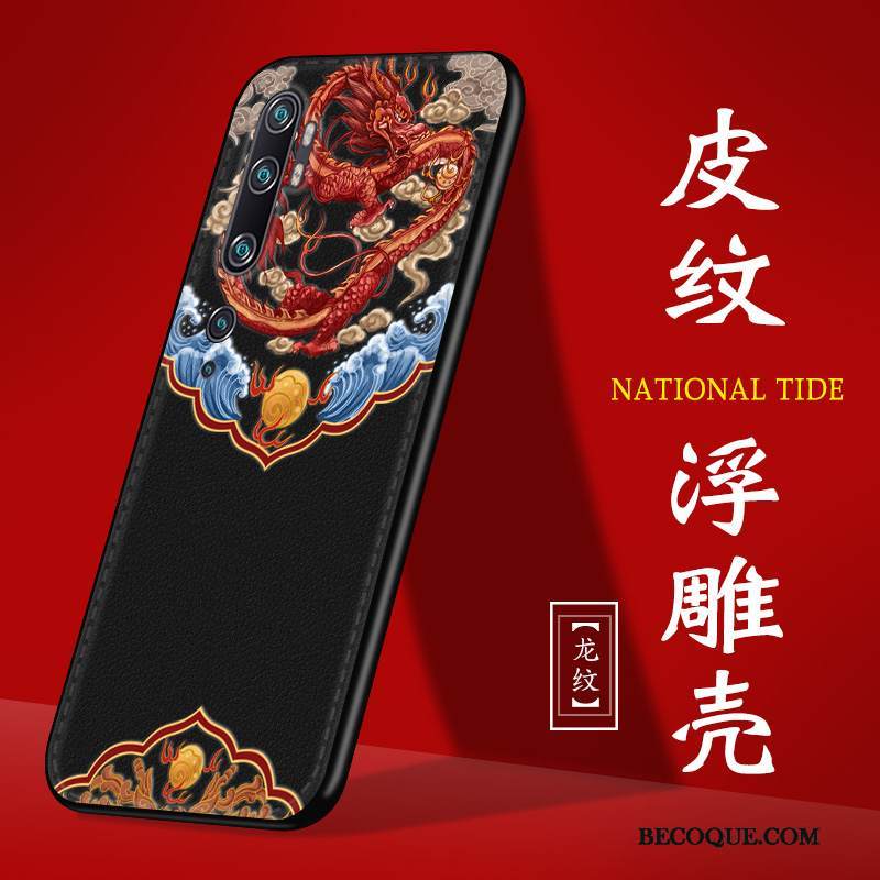 Kuori Mi Note 10 Luova Musta Muokata, Kotelo Mi Note 10 Laukut Murtumaton Malli