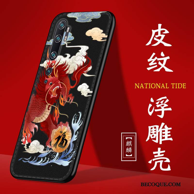 Kuori Mi Note 10 Luova Musta Muokata, Kotelo Mi Note 10 Laukut Murtumaton Malli