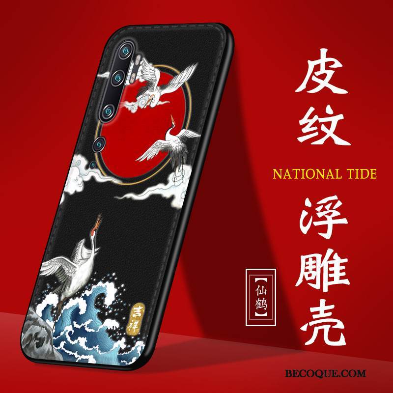 Kuori Mi Note 10 Luova Musta Muokata, Kotelo Mi Note 10 Laukut Murtumaton Malli