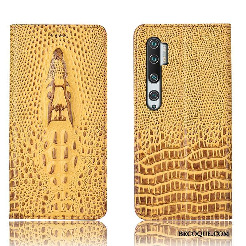 Kuori Mi Note 10 Nahka Sininen Puhelimen Kuoret, Kotelo Mi Note 10 Suojaus Punainen Pieni