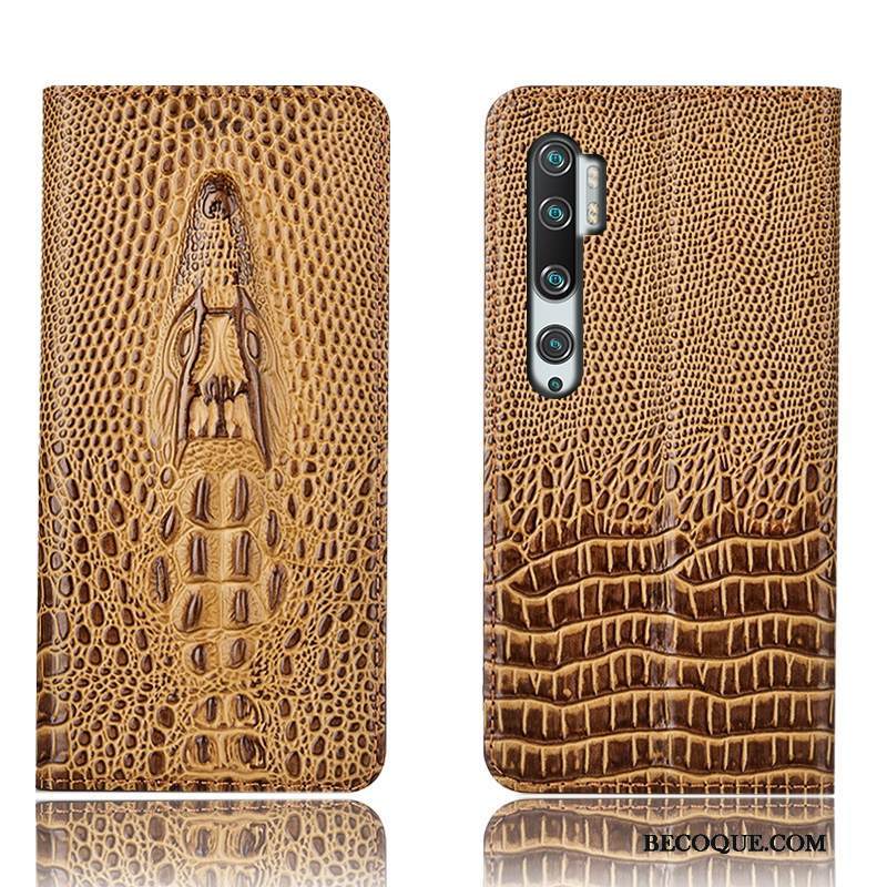 Kuori Mi Note 10 Nahka Sininen Puhelimen Kuoret, Kotelo Mi Note 10 Suojaus Punainen Pieni