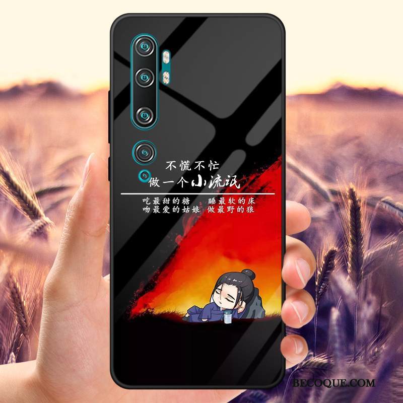 Kuori Mi Note 10 Puhelimen Kuoret Rakastunut, Kotelo Mi Note 10 Vihreä Karkaisu