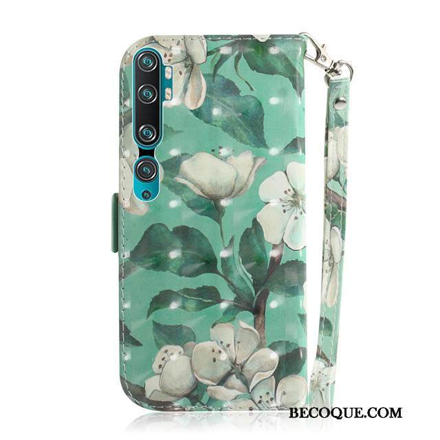 Kuori Mi Note 10 Suojaus Murtumaton Vihreä, Kotelo Mi Note 10 Laukut Pieni Puhelimen Kuoret