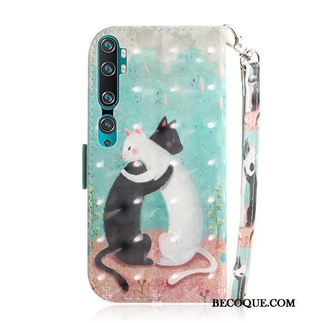 Kuori Mi Note 10 Suojaus Murtumaton Vihreä, Kotelo Mi Note 10 Laukut Pieni Puhelimen Kuoret