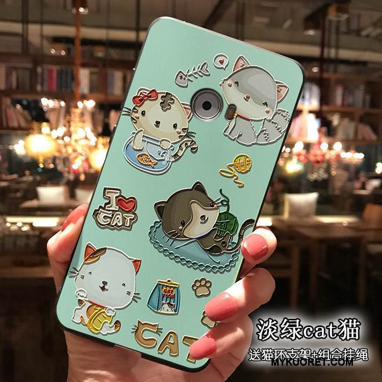 Kuori Mi Note 2 Kohokuviointi Puhelimen Kuoret Pesty Suede, Kotelo Mi Note 2 Pehmeä Neste Musta Pieni