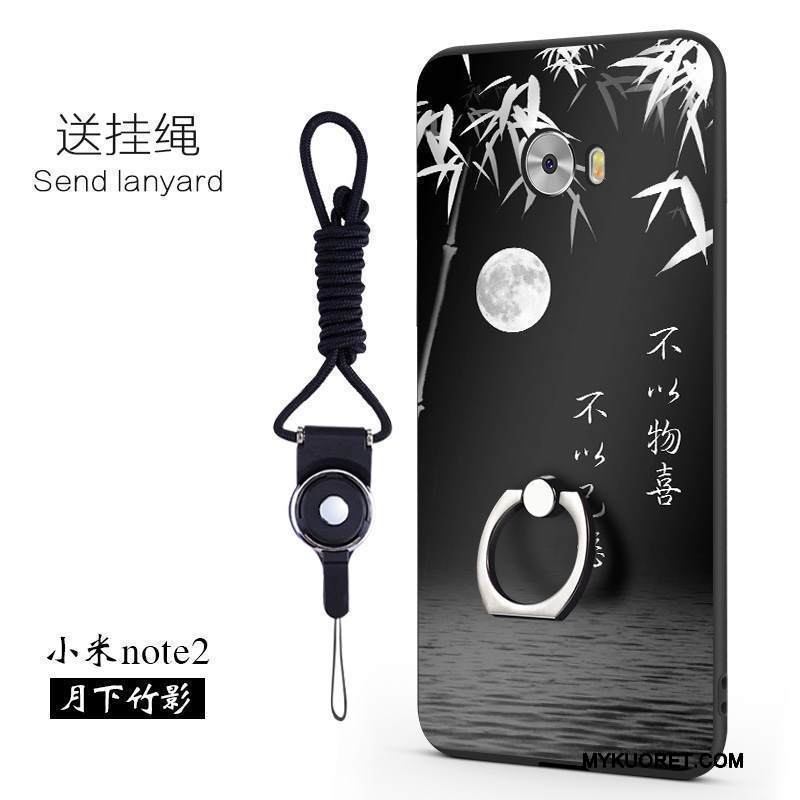 Kuori Mi Note 2 Luova Puhelimen Kuoret Musta, Kotelo Mi Note 2 Tuki Persoonallisuus Murtumaton
