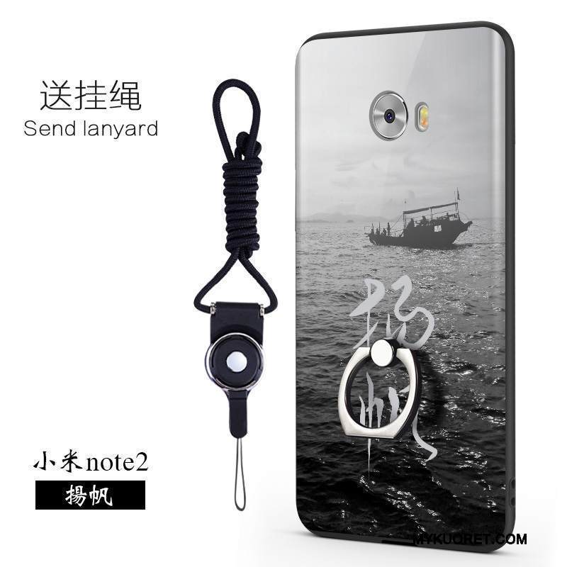 Kuori Mi Note 2 Luova Puhelimen Kuoret Musta, Kotelo Mi Note 2 Tuki Persoonallisuus Murtumaton