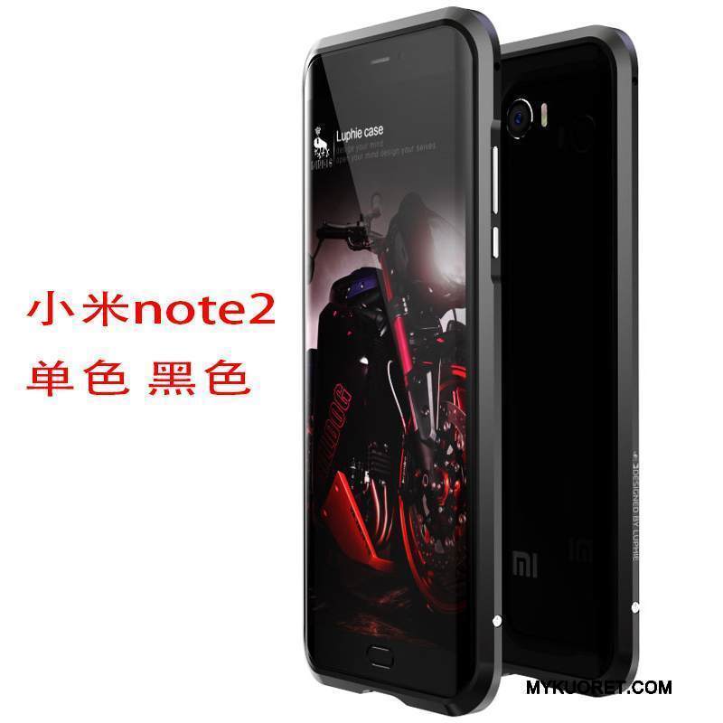 Kuori Mi Note 2 Metalli Pieni Puhelimen Kuoret, Kotelo Mi Note 2 Suojaus Kehys Sininen