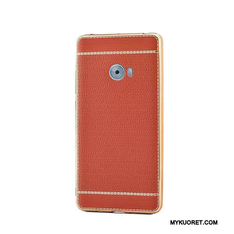 Kuori Mi Note 2 Nahka Trendi Pinnoitus, Kotelo Mi Note 2 Suojaus Punainen Kukkakuvio