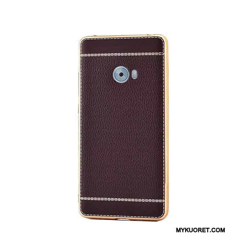 Kuori Mi Note 2 Nahka Trendi Pinnoitus, Kotelo Mi Note 2 Suojaus Punainen Kukkakuvio