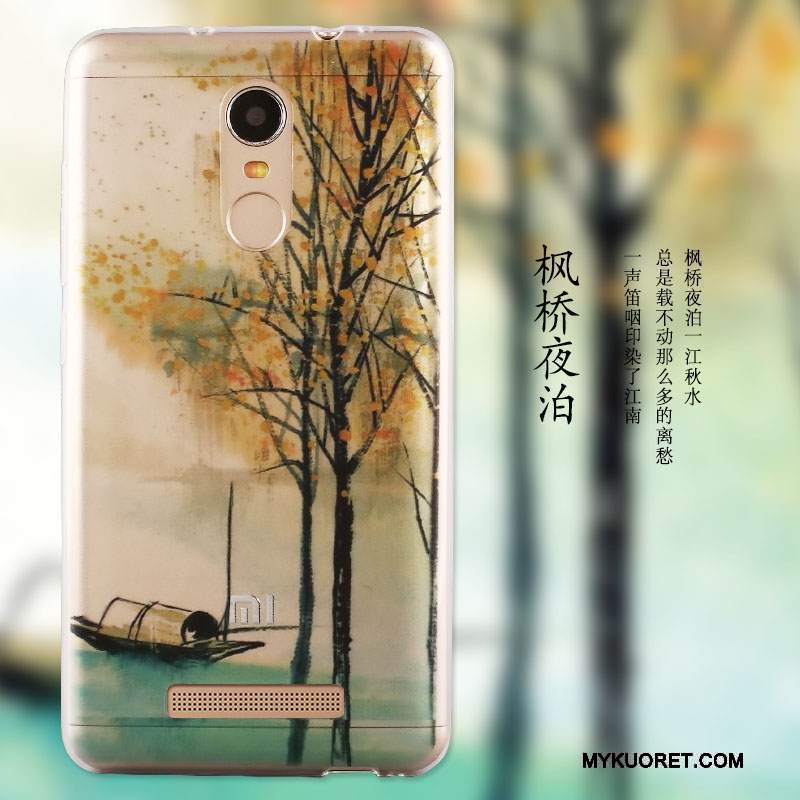 Kuori Mi Note 2 Pehmeä Neste Murtumaton Pieni, Kotelo Mi Note 2 Maalaus Puhelimen Kuoret Punainen