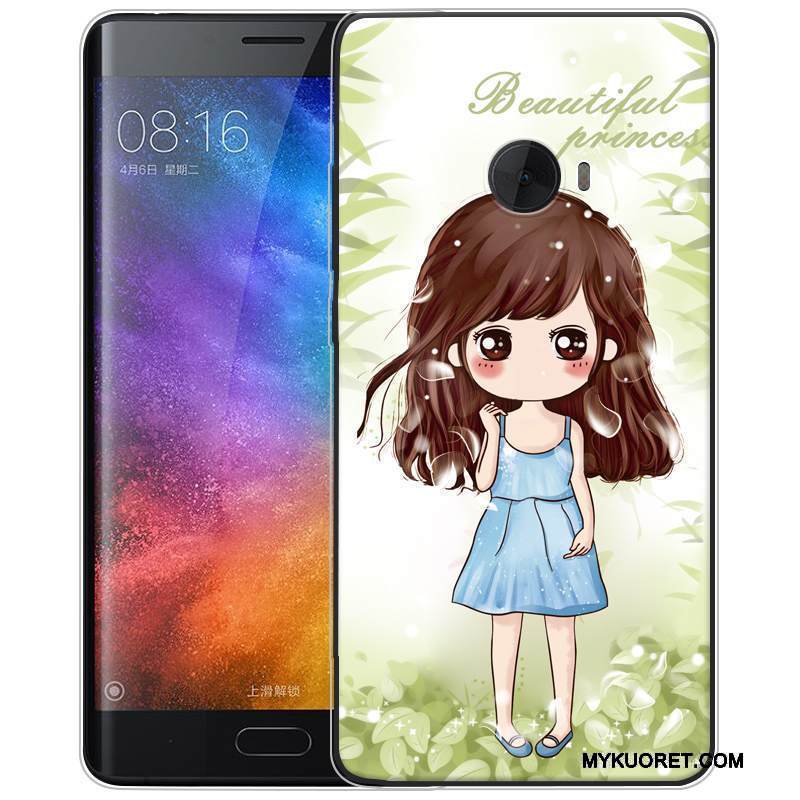 Kuori Mi Note 2 Pehmeä Neste Pieni Puhelimen Kuoret, Kotelo Mi Note 2 Sarjakuva Vihreä