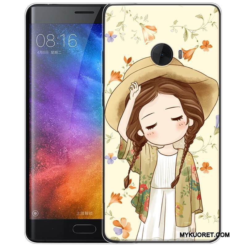 Kuori Mi Note 2 Pehmeä Neste Pieni Puhelimen Kuoret, Kotelo Mi Note 2 Sarjakuva Vihreä