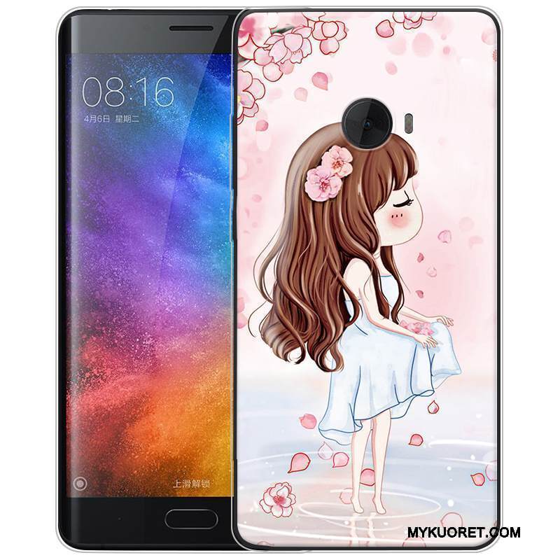 Kuori Mi Note 2 Pehmeä Neste Pieni Puhelimen Kuoret, Kotelo Mi Note 2 Sarjakuva Vihreä