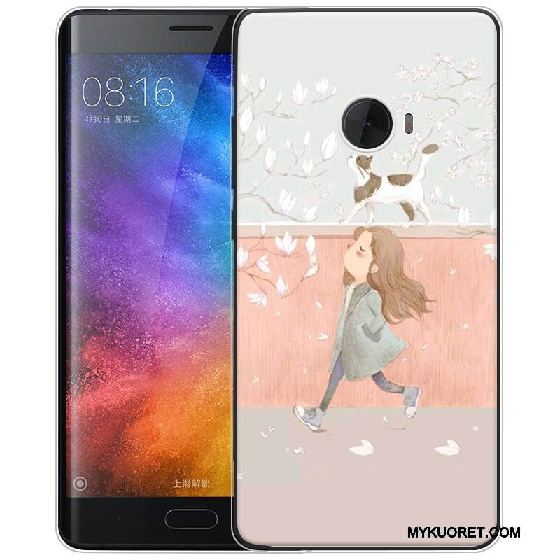 Kuori Mi Note 2 Pehmeä Neste Pieni Puhelimen Kuoret, Kotelo Mi Note 2 Sarjakuva Vihreä