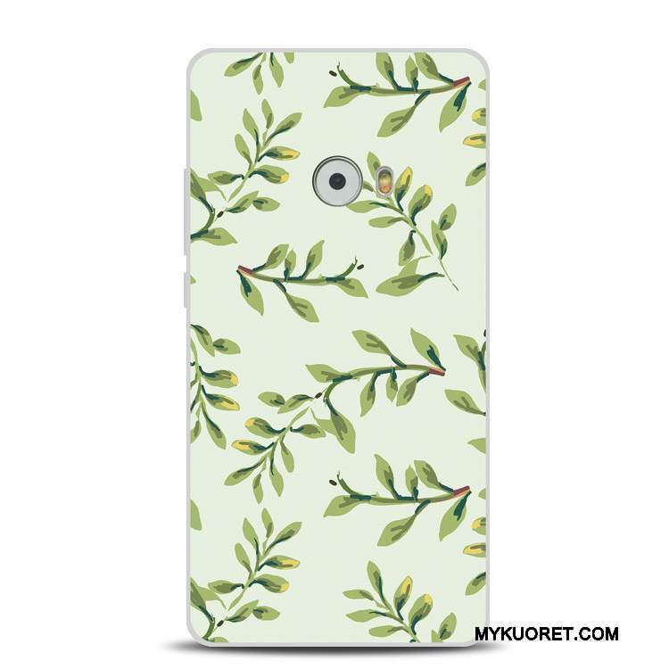 Kuori Mi Note 2 Pehmeä Neste Pitsi Pieni, Kotelo Mi Note 2 Kohokuviointi Vihreä Puhelimen Kuoret