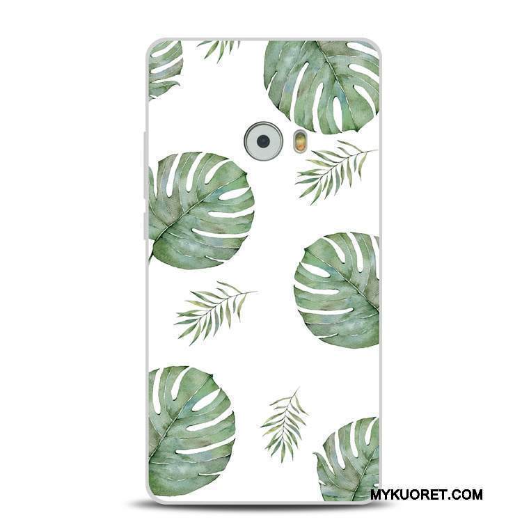 Kuori Mi Note 2 Pehmeä Neste Pitsi Pieni, Kotelo Mi Note 2 Kohokuviointi Vihreä Puhelimen Kuoret