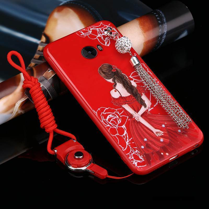 Kuori Mi Note 2 Pehmeä Neste Puhelimen Kuoret Murtumaton, Kotelo Mi Note 2 Laukut Pieni Punainen