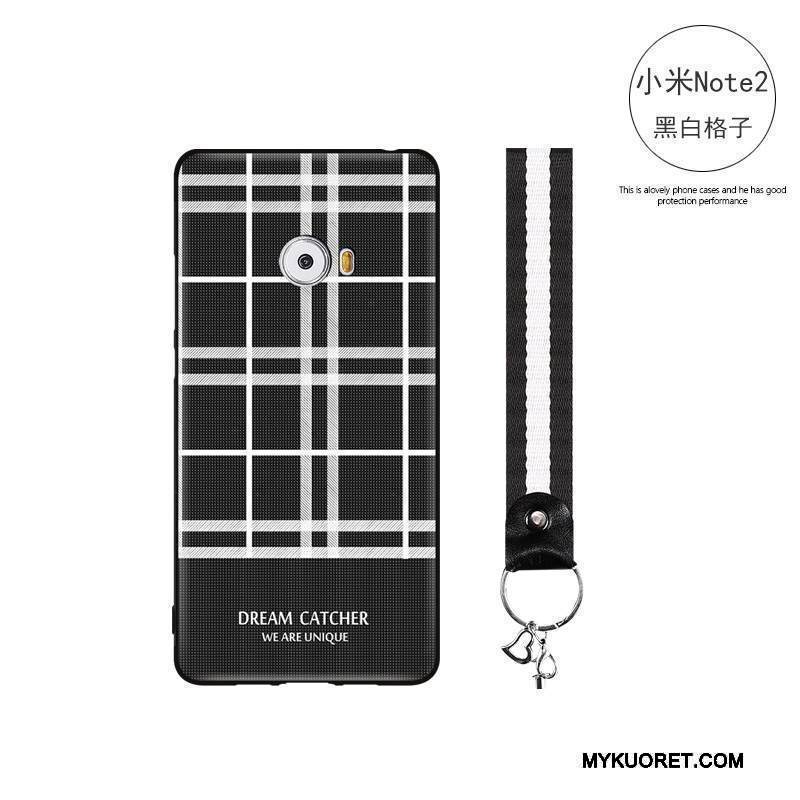 Kuori Mi Note 2 Pehmeä Neste Yksinkertainen Puhelimen Kuoret, Kotelo Mi Note 2 Suojaus Vihreä Pleedi