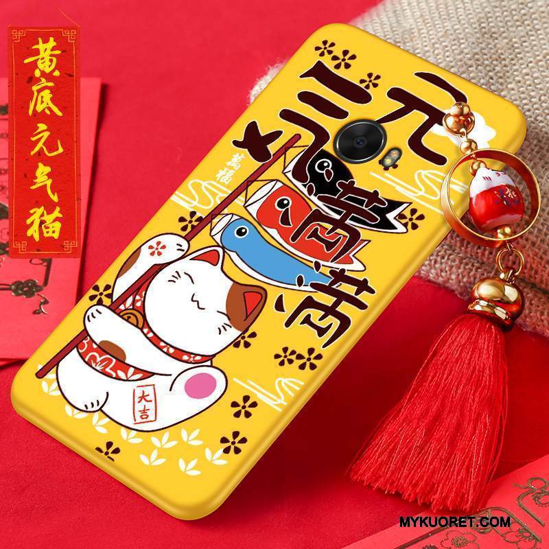 Kuori Mi Note 2 Silikoni Kissa Murtumaton, Kotelo Mi Note 2 Suojaus Rikkaus Punainen