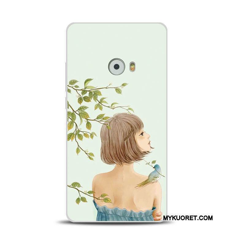 Kuori Mi Note 2 Silikoni Kukka Pieni, Kotelo Mi Note 2 Kohokuviointi Puhelimen Kuoret Sininen