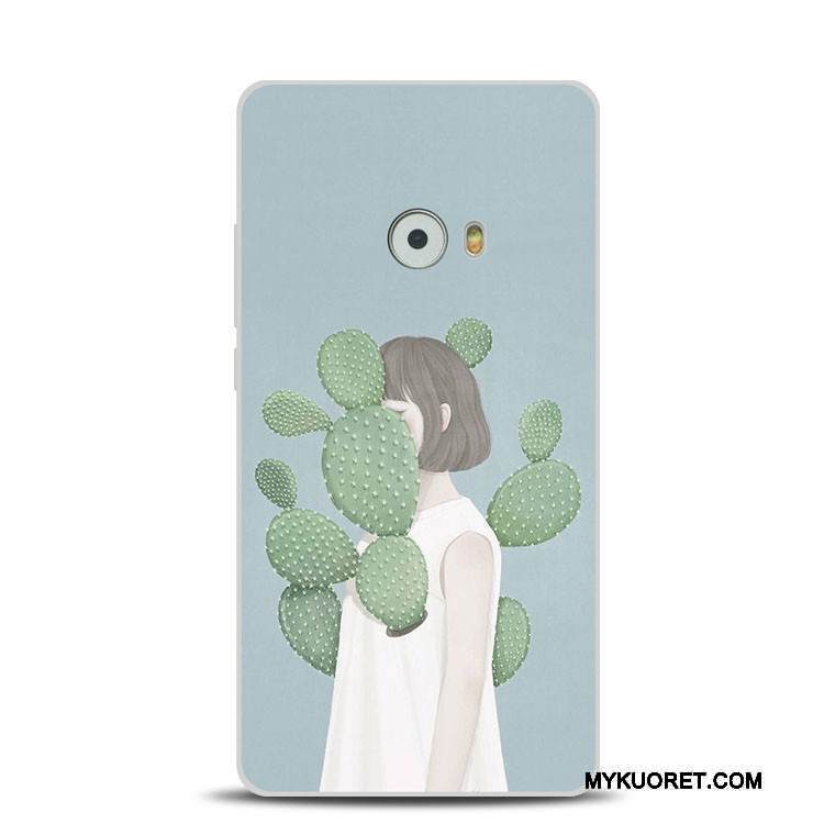 Kuori Mi Note 2 Silikoni Kukka Pieni, Kotelo Mi Note 2 Kohokuviointi Puhelimen Kuoret Sininen