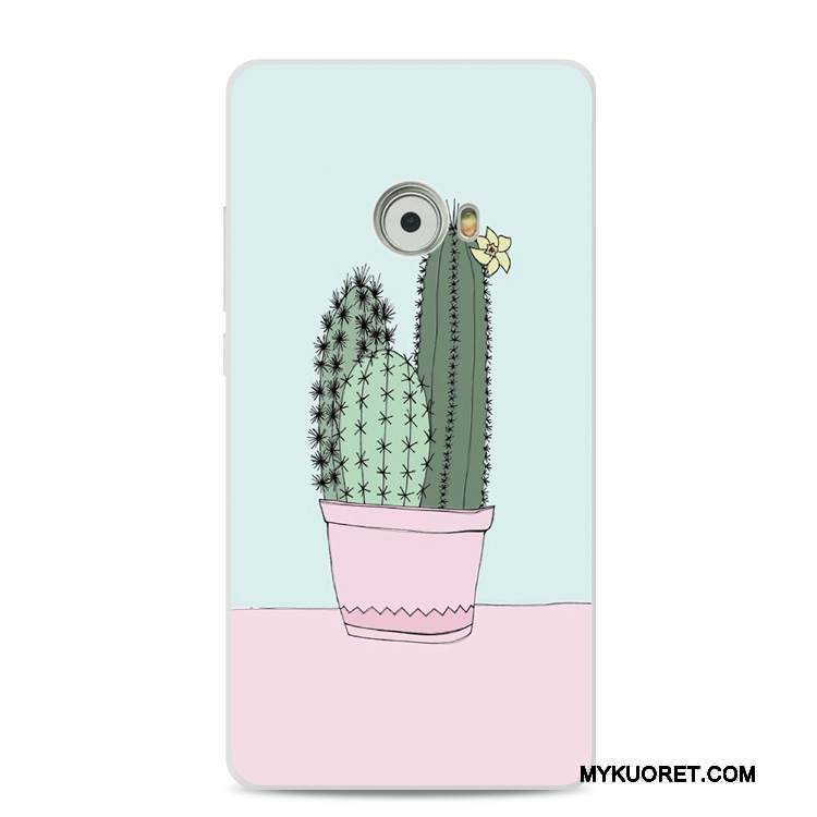 Kuori Mi Note 2 Silikoni Pieni Kukka, Kotelo Mi Note 2 Suojaus Vaaleansininen Punainen