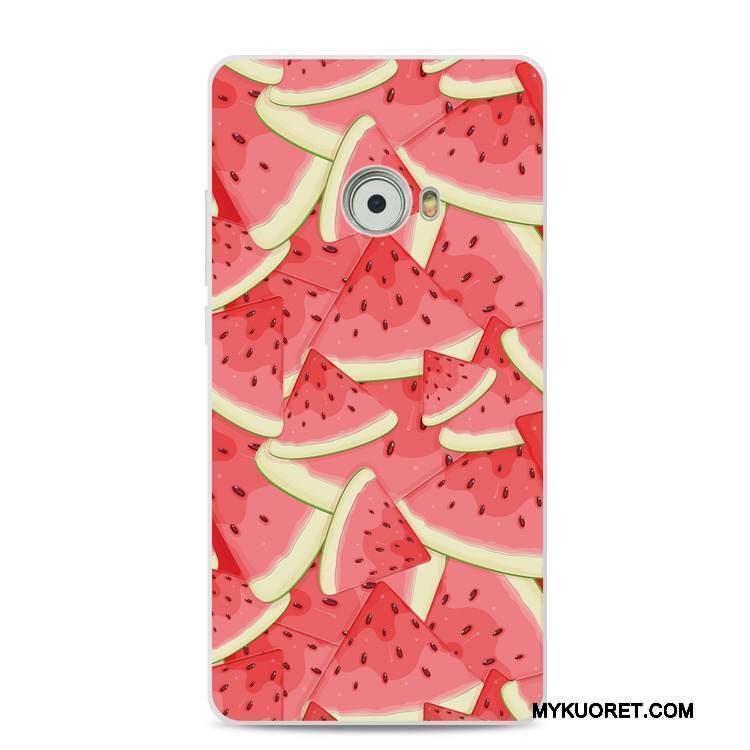 Kuori Mi Note 2 Silikoni Pieni Kukka, Kotelo Mi Note 2 Suojaus Vaaleansininen Punainen