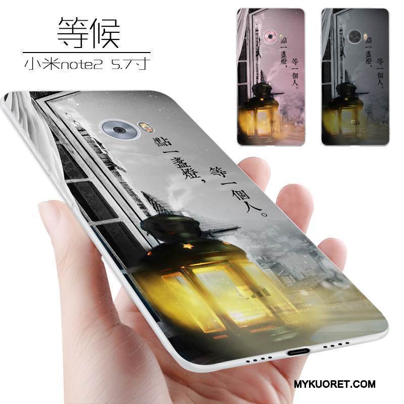 Kuori Mi Note 2 Silikoni Pieni Puhelimen Kuoret, Kotelo Mi Note 2 Laukut Murtumaton Persoonallisuus