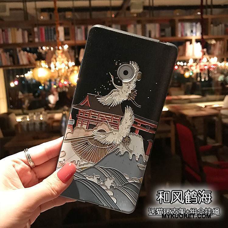 Kuori Mi Note 2 Silikoni Pieni Tuuli, Kotelo Mi Note 2 Pehmeä Neste Musta Pesty Suede