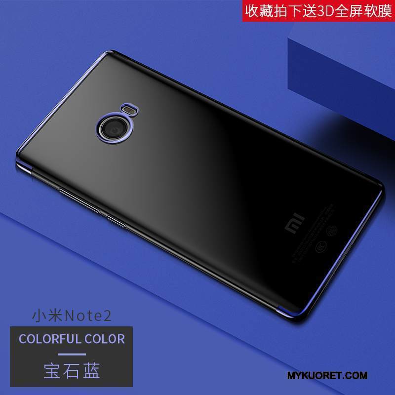 Kuori Mi Note 2 Silikoni Pieni Ultra, Kotelo Mi Note 2 Pehmeä Neste Murtumaton Sininen