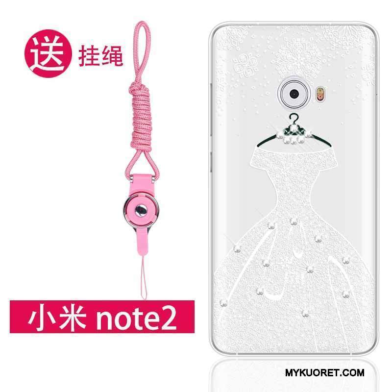 Kuori Mi Note 2 Strassi Murtumaton Ripustettavat Koristeet, Kotelo Mi Note 2 Pehmeä Neste Pieni Jauhe
