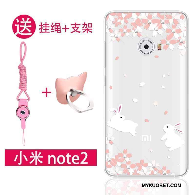Kuori Mi Note 2 Strassi Murtumaton Ripustettavat Koristeet, Kotelo Mi Note 2 Pehmeä Neste Pieni Jauhe