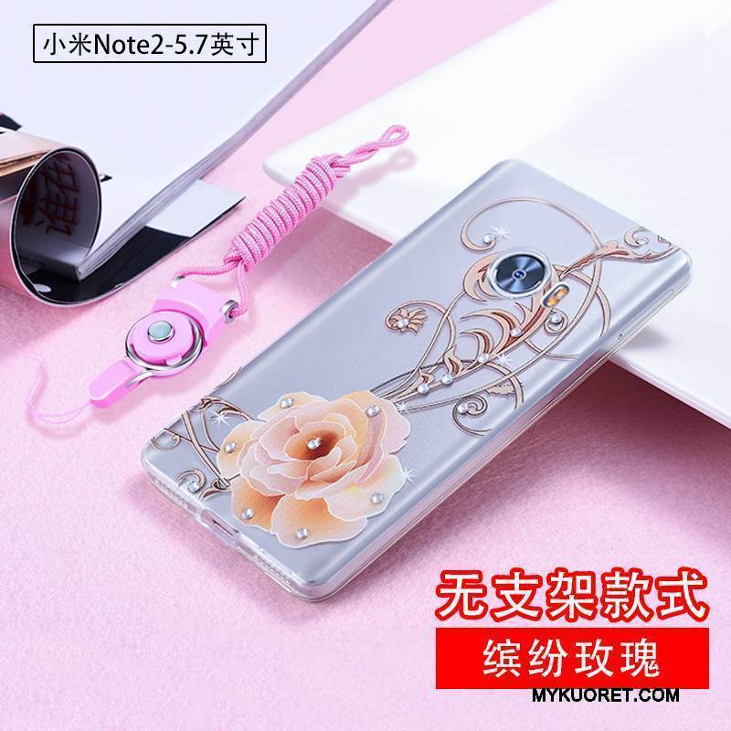 Kuori Mi Note 2 Strassi Pieni Murtumaton, Kotelo Mi Note 2 Silikoni Läpinäkyvä Hoikka