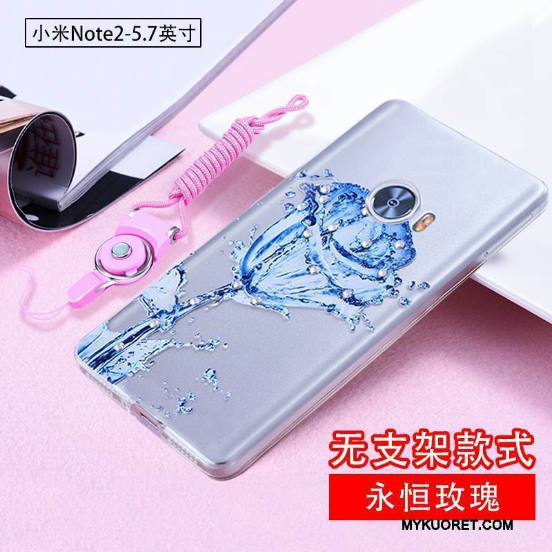 Kuori Mi Note 2 Strassi Pieni Murtumaton, Kotelo Mi Note 2 Silikoni Läpinäkyvä Hoikka