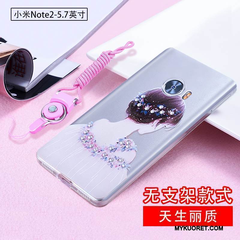 Kuori Mi Note 2 Strassi Pieni Murtumaton, Kotelo Mi Note 2 Silikoni Läpinäkyvä Hoikka