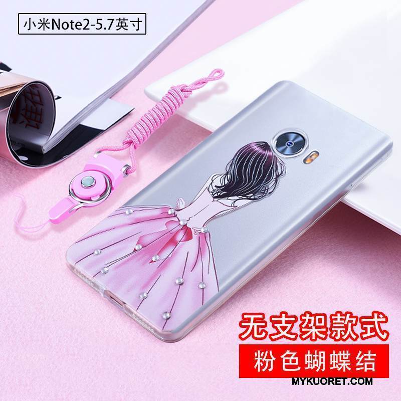 Kuori Mi Note 2 Strassi Pieni Murtumaton, Kotelo Mi Note 2 Silikoni Läpinäkyvä Hoikka