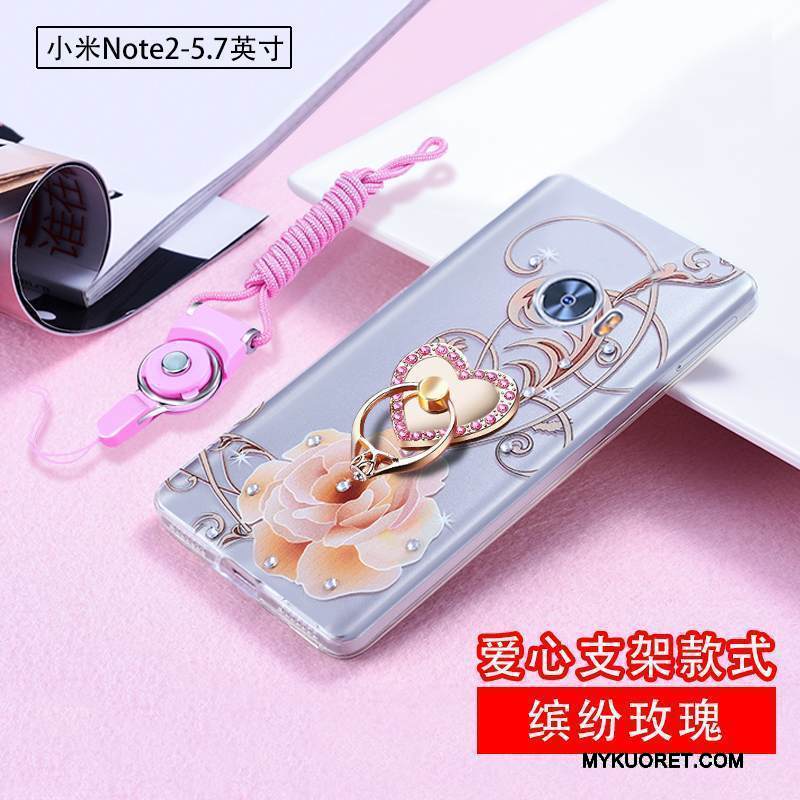 Kuori Mi Note 2 Strassi Pieni Murtumaton, Kotelo Mi Note 2 Silikoni Läpinäkyvä Hoikka