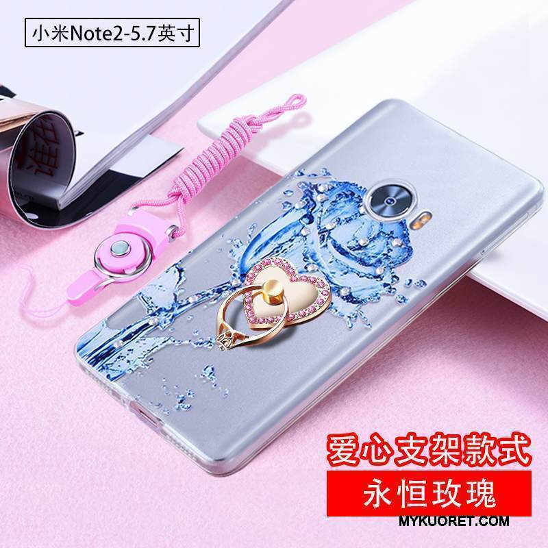 Kuori Mi Note 2 Strassi Pieni Murtumaton, Kotelo Mi Note 2 Silikoni Läpinäkyvä Hoikka
