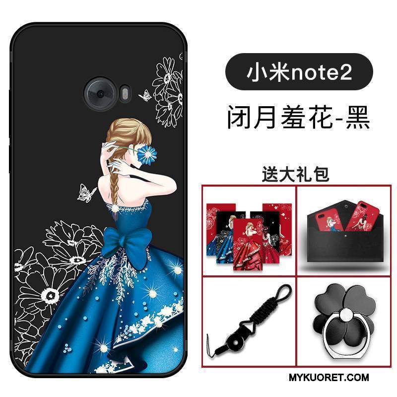 Kuori Mi Note 2 Suojaus Murtumaton Punainen, Kotelo Mi Note 2 Pehmeä Neste Puhelimen Kuoret Pieni