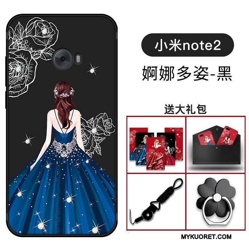 Kuori Mi Note 2 Suojaus Murtumaton Punainen, Kotelo Mi Note 2 Pehmeä Neste Puhelimen Kuoret Pieni