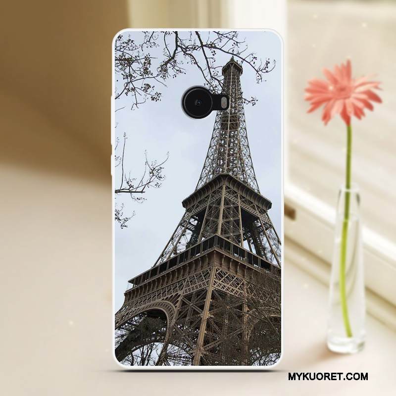 Kuori Mi Note 2 Suojaus Pieni Murtumaton, Kotelo Mi Note 2 Pehmeä Neste Viileä Sininen